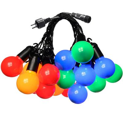 China Christmas Party Hoom Decoration Christmas Party Globe Light Connectable String with 20-LED, 5m - Multicolor for sale