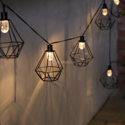 China Home Outdoor Lights 3M Fairy String Lamp Decoration 10 LED Solar Power Garden Mini Greenhouse Lantern for sale