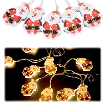 China Santa Claus Lights, 6.6feet 10 LED Warm White Christmas Light Fairy Garden, Home, Curtain, Holiday Xmas Party Hoom Decoration LED String Decoration for sale