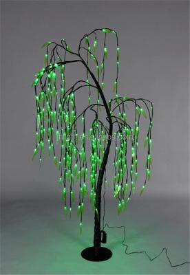 China PVC led willow light, led green leaf tree, led willow lighted for sale