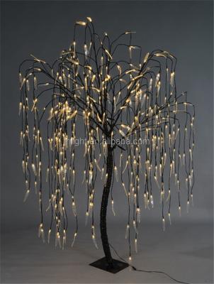 China Indoor PVC / Outdoor Waterproof Artificial LED Weeping Willow Tree Lighting LED Lit Willow Lights for sale