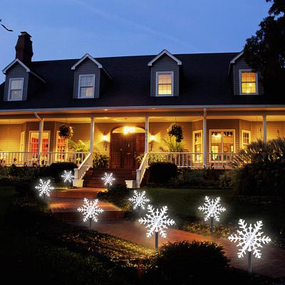 China Instant Lighting Christmas Party Hoom Decoration Snowflake Stake Lights Waterproof Outdoor Decoration for Landscape Garden Lawn Christmas Star LED Yard Lights for sale