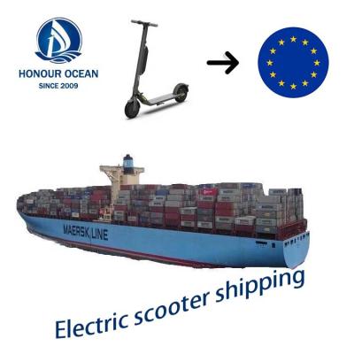 China Independent Warehouse Sea Freight Forwarder Ocean Shipping To Eu Sea Door To Door Service E-Scooter for sale