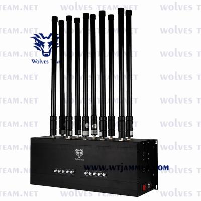 China 3G 4G 5G Cell Phone Jammer 800-2600MHz Metal Housing Omni Antennas Gain 7-9dBi for sale