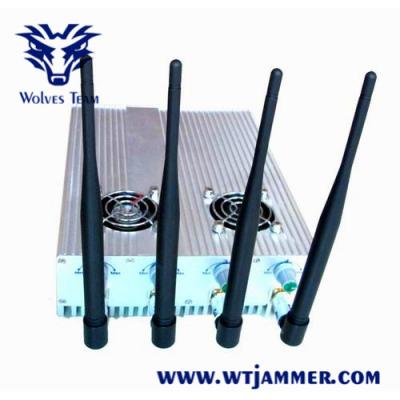 China Desktop DCS PCS 3G 25 Meters 4W Remote Control Jammer for sale