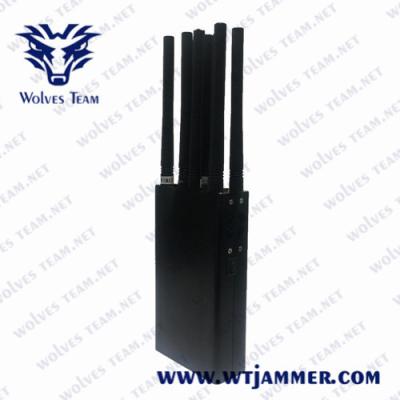 China 8 Antenna Wireless 30m 8W Handheld Signal Jammer for sale