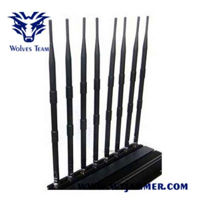 China Multifunctional 3G 4G Cell Phone Jammer , Wifi Signal Jammer High Gain Antennas for sale