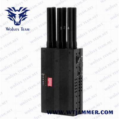 China Jammer Handheld do sinal 4.8W da DCS PCS 3G 4G 15M à venda