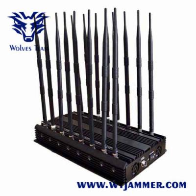 China 100m 100W CDMA Cellular Signal Jammer GSM 3G 4G 5G Adjustable for sale