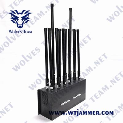 Chine 12 achemine le brouilleur GSM 3G WIFI 5.8G de signal du téléphone portable 36W de 50m à vendre