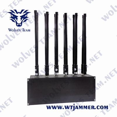 Китай 12 Jammer мобильного телефона GSM 3G WIFI 5.8G Jammer бомбы каналов 36W военный продается