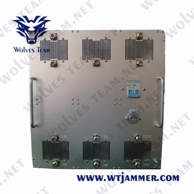 China AC220V 1000W Military GPS Jammer GSM CDMA 3G 4G WIFI 2.4G 5.8G for sale