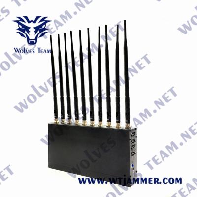 Κίνα UHF Jammer 12W 3G 4G σημάτων VHF εσωτερικό ΠΣΤ WiFi LoJack 10 κεραία προς πώληση