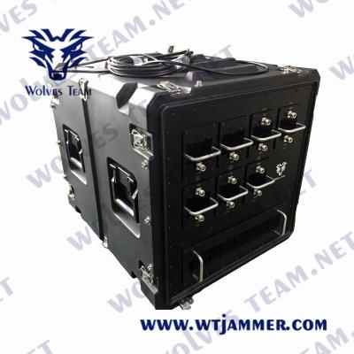 China 1200W Vehicle Bomb Jammer Military DDS 6000MHz Cell Phone Signal Jammer for sale