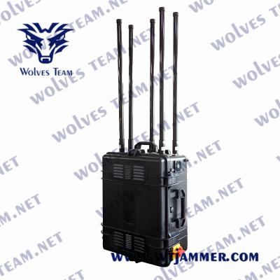 China Jammer portátil 3G 4G LTE 4G Wimax 5G WIFI 1200W 1000m do sinal de CDMA PCS à venda