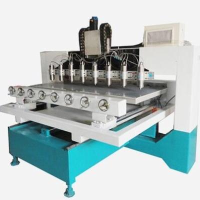 China Building Material Stores TJ12025 3d Multi Head Axis Woodworking Engraving CNC Router 4th With 8 Axis for sale