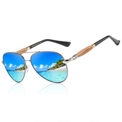 China High Quality Lightweight Rectangle Sunglasses Men Sun Glasses Combine Flexible Frame TAC UV400 Polarized Lens 2021 for sale