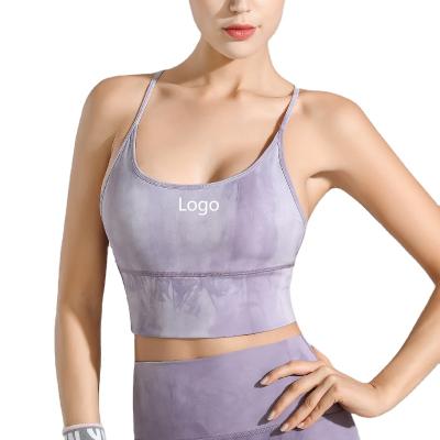 China Breathable Good Quality Running Vest Workout Crop Tops Yoga Bra Fitness Women Sports Bra High Impact for sale