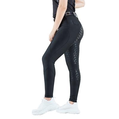 China Synthetic Chaps Custom Logo Plus Size Antislip Horse Riding Breeches Pants Equestrian Breeches Women for sale