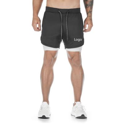 China 2021 New Arrival Anti-Wrinkle Compression Quick Dry Workout Shorts Mesh Fitness Mens Gym Shorts With Pocket for sale