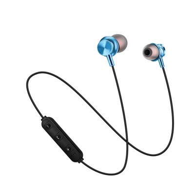 China Classic Magnetic In-Ear Stereo Sports Cable Style Neckband Band Wireless Earphone With MIC, Mixed 4 Colors for sale