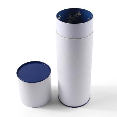 China Handmade Custom Paper Tube Cylinder Cardboard Packaging Inner Printed White Box For Gift Perfume Cosmetic Air Freshener for sale