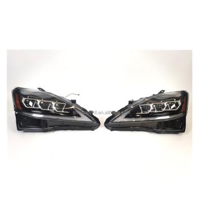 China three eyes lamps auto head lamp complete for LEXUS IS250 three eyes head lamp install 2006-2012 year is for sale