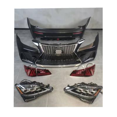 China Full pp bumper for LEXUS IS250 06-12 to 2017 year change with full head lamp tail lamp rear bumper for sale