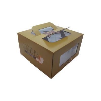 China Recyclable Bakery Paper Box With Handle for sale