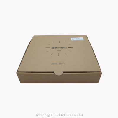 China Recyclable Kraft Paper Cardboard Pizza Packaging Box With Lids for sale