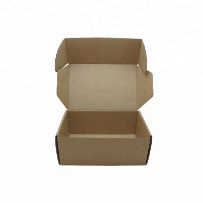 China Recyclable Recycled Brown Cardboard Folding Kraft Paper Box For Shipping for sale