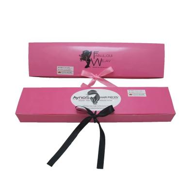 China Recycled Materials Factory Beauty Bundles Custom Logo Printed Hair Wig Boxes With Silk String for sale