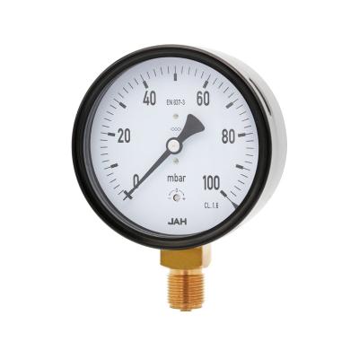 China Capsule Pressure Gauge (CPG) -Carbon steel case, brass connection, WIKA type YE-(40-160) for sale