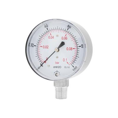 China Capsule Pressure Gauge (CPG) -SS case, SS connection,extrusion type YE-(50-160)C for sale