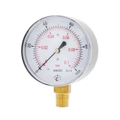 China Capsule Pressure Gauge (CPG) -Carbon steel case, brass connection, extrusion type YE-(40-160) for sale