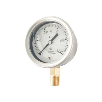 China Capsule Pressure Gauge (CPG) -SS case, brass connection, Vibration proof type YN-(50-160) for sale