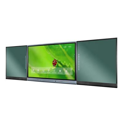 China School Classroom Office Meeting Interconnected Smart Boards Blackboard With Two Green Panel Whiteboard+Touch Screen Interactive Monitor for sale