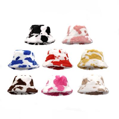 China Headband New Arrival Top Quality Winter Fur Hat Multicolor Knitted Bucket Hat for sale