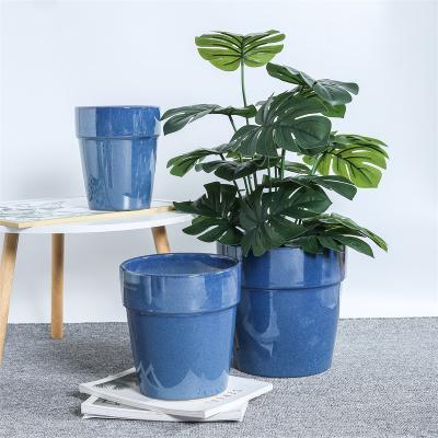 China Modern Professional Manufacturer Succulent Green Ceramic Flower Pots for sale