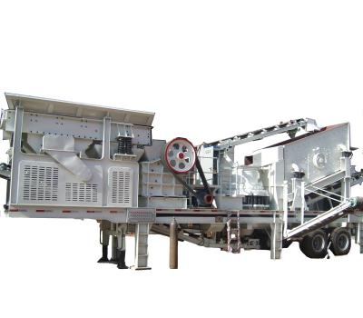 China Mining Crushing Type Tire Mobile Crushing Station for sale