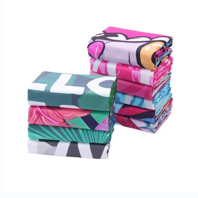 China Best Hypoallergenic Factory Wholesale Selling Popular Microfiber Printing Beach Towel Women Design for sale