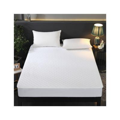 China RANSGER Mattress Protector Solid Color Bed Cushion Cover Amazon Quilted High Quality 100% Cotton Quilted Waterproof Mattress Cover for sale