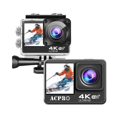 China ACPRO Recording Function iCatch V39 CMOS IMX386 Dual Screen 4K Sports Action Camera for sale