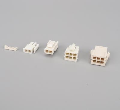 China Plastic White Goods 5196 4.2mm Pitch 6pins Male And Female Housing Connector for sale