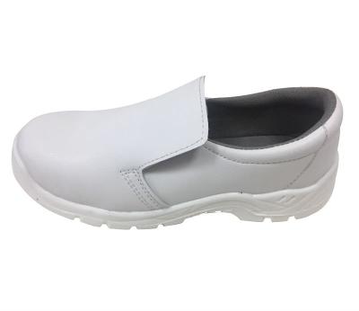 China Antibeleg-Sicherheits-Leder-Stahlkappe Esd-Cleanroom-Schuhe zu verkaufen