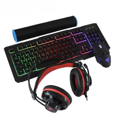 China Best Selling ERGONOMIC LED Computer Gaming Keyboard Mouse Combo With Customized Package for sale