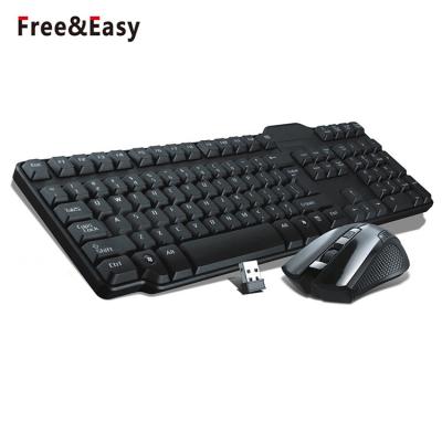 China Wireless Bamboo Keyboard Mouse And Keyboard Online Business With Micro USB Receiver for sale