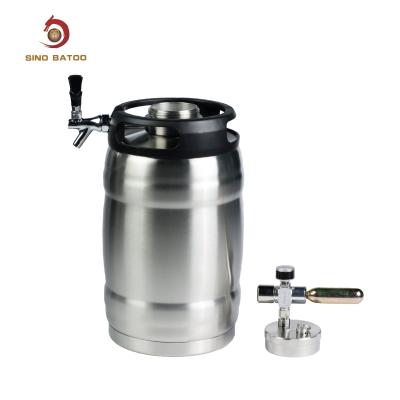 Κίνα 5 L Growler Co2 Dispenser Stainless Steel Beer Kegs System Mini Party Kegger προς πώληση