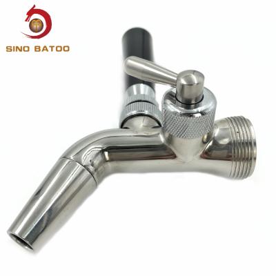 China Homebrew Beer Keg Faucet , Flow Control Beer Faucet With Forward Sealing for sale