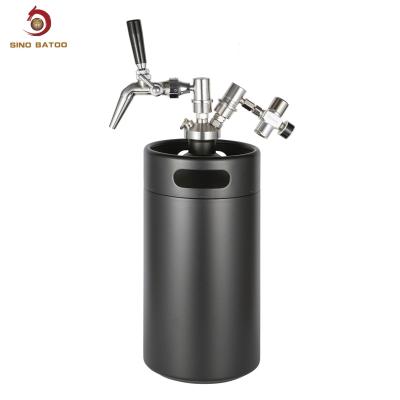 China Roestvrij staal 304 Balslot Mini Keg, 5L Mini Draft Beer Keg Dispenser Te koop